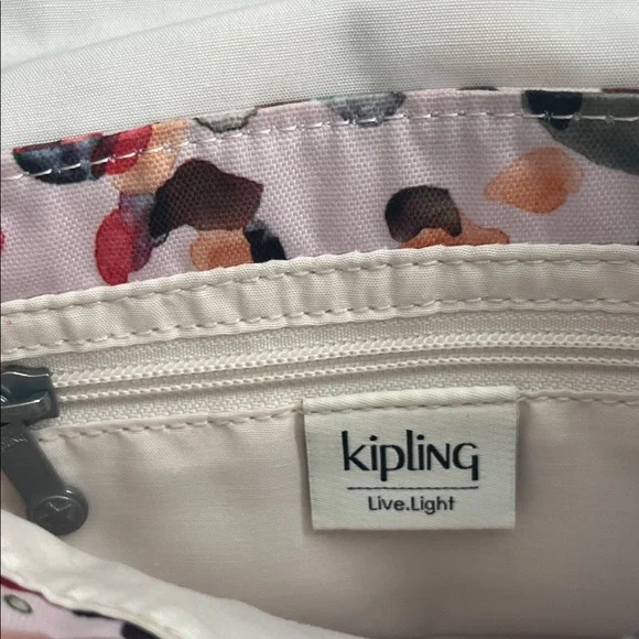 Kipling Colorful Animal Print Crossbody Bag with Black Strap - Picture 2 of 10